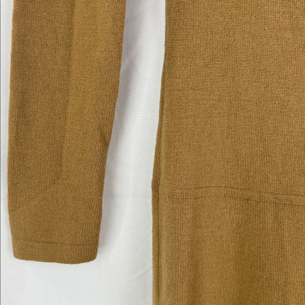 Talbots Classic Women's Long Sleeve Tan Dress Size XS 100% Pure Merino Wool - Picture 3 of 6